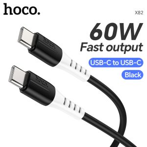 HOCO X82 60W USB-C to USB-C Charging Cable - 1M - Black