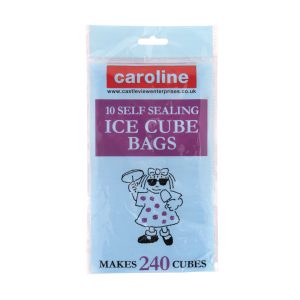 Caroline Blue Ice Cube Bag, 195 x 310mm, 24 ice cubes per bag, pack of 10