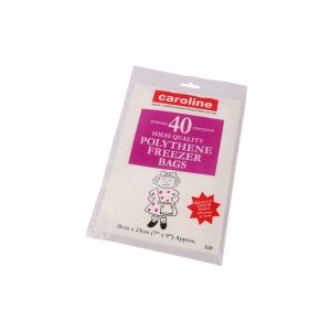 Caroline Freezer Bags, 18 x 23cm, pack of 40