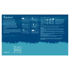 Butcher's Puppy Perfect Wet Dog Food Tins 6 x 400g