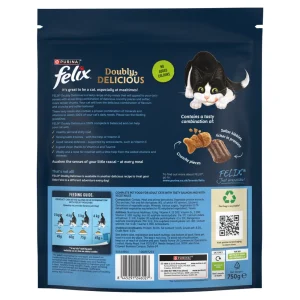 Felix Doubly Delicious Salmon & Veg Dry Cat Food 750g