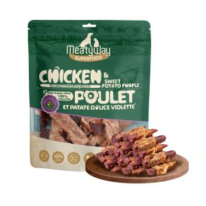 MeatyWay Duck Jerky Tenders Dog Treats, Tender Duck Breast, High-Protein, Low-Fat, 100% Natural, Grain-Free, Digestible Training Treats, 454g/16 oz, Bag